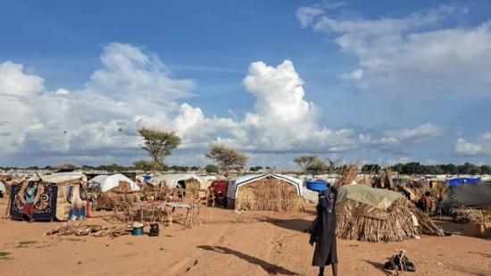 Sudanese refugees in Adré, eastern Chad