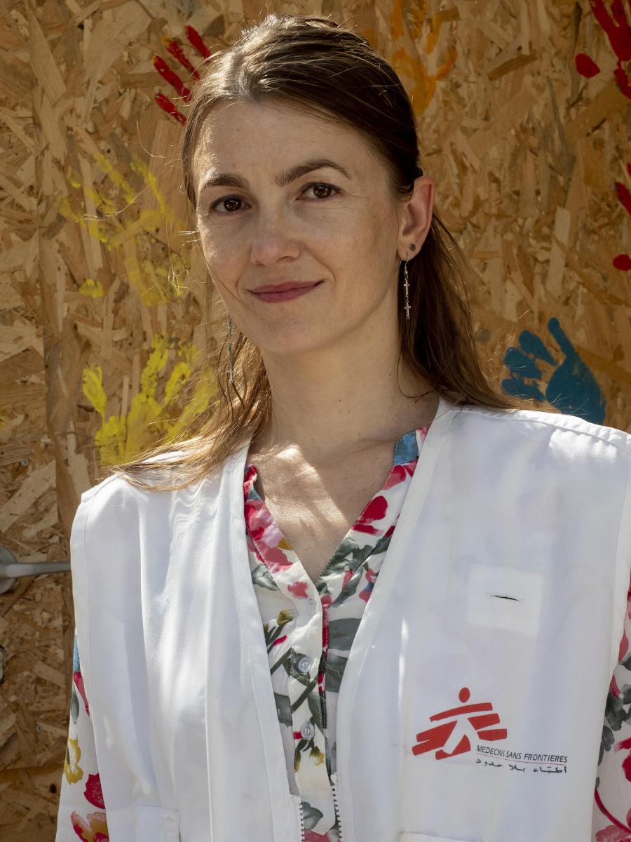 Katerina Srahulkova, child psychologist in Moria