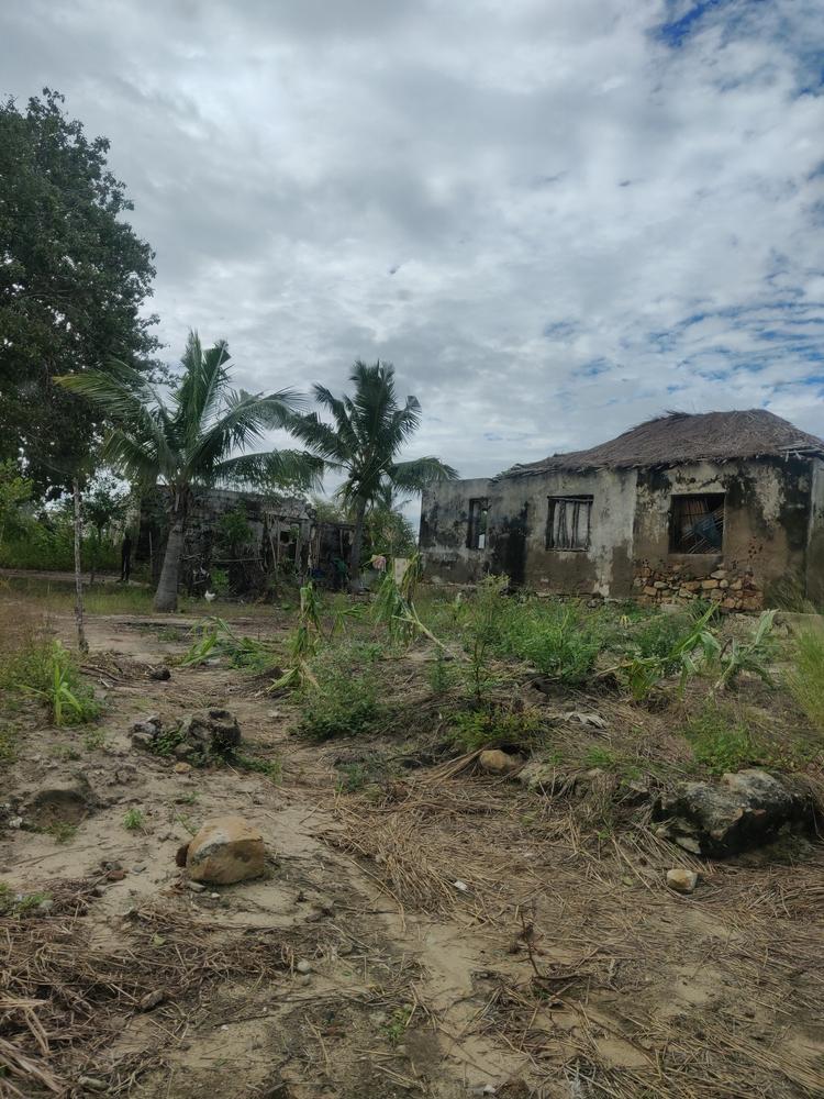 Von Zyklon Kenneth zerstörtes Haus in Bandar, Provinz Cabo Delgado