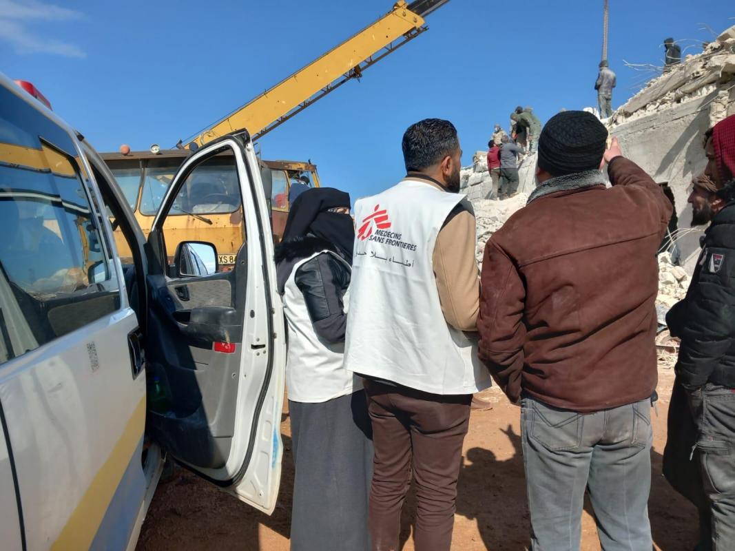 earthquake response, Atarib, Syria