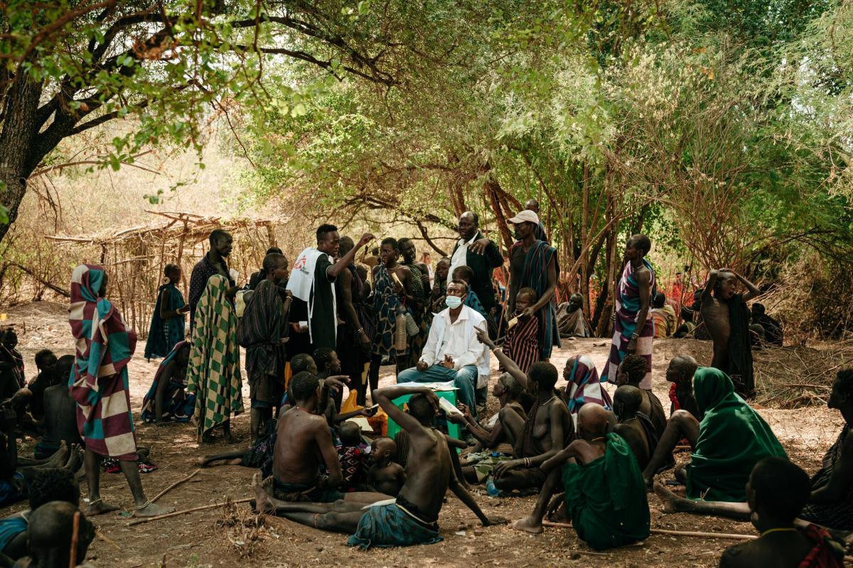 Mobile clinic in the South Omo zone