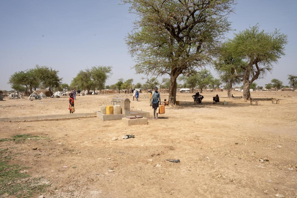 General view of Gomgoi IDP camp, Twic County