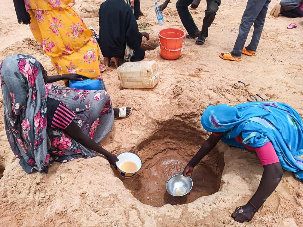 Sudanese refugees in Adré, eastern Chad