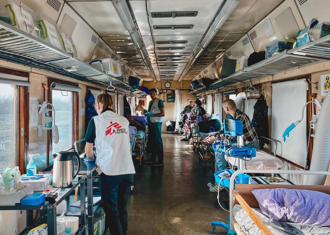 Medical evacuation from Kherson
