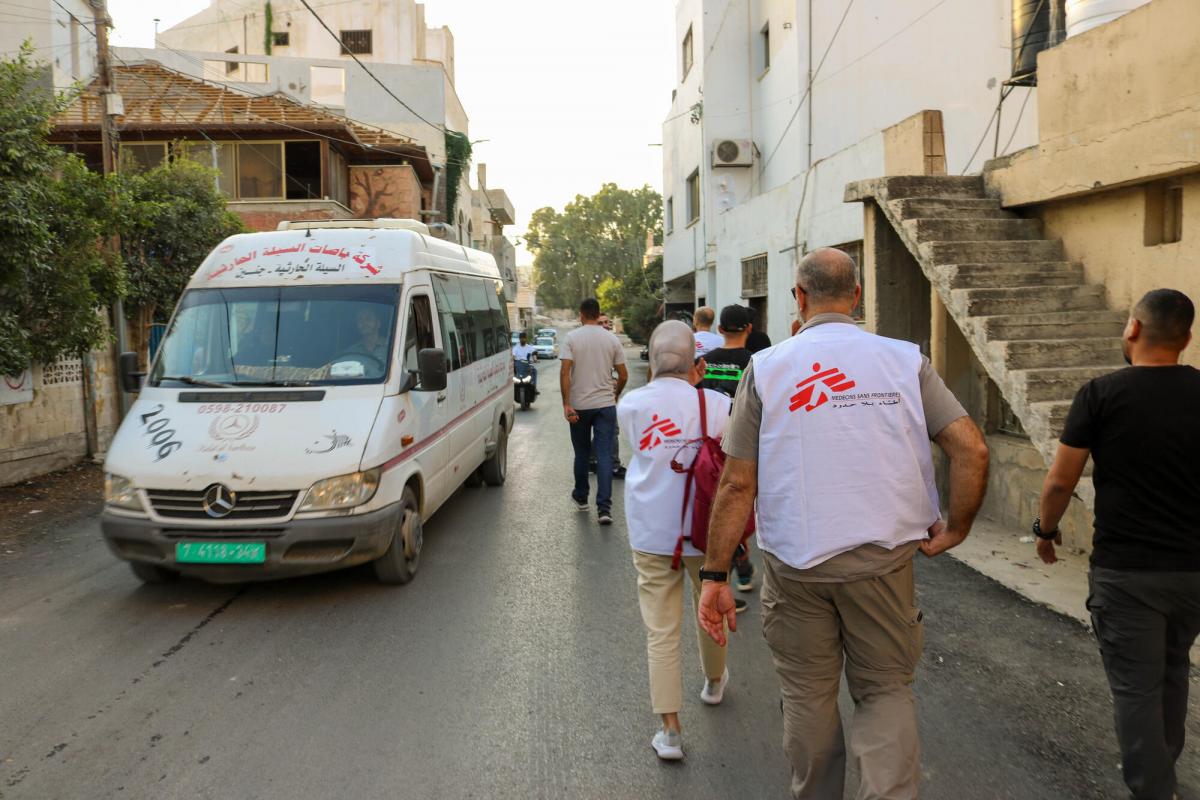 MSF reaction after bombing on Jenin refugee camp