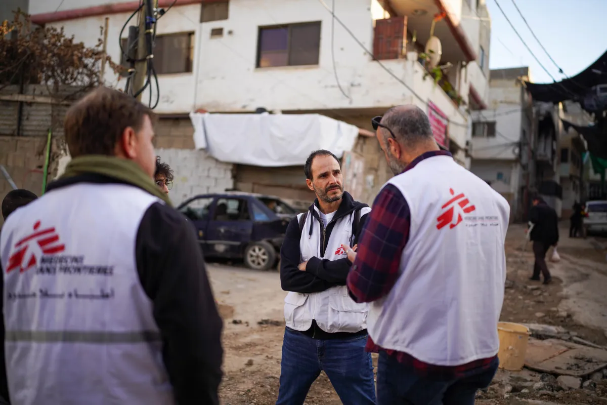 Christos Christou in Jenin, West Bank