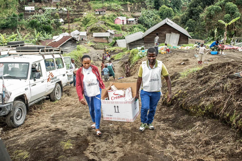 Mobile clinic in Kingi, Masisi territory