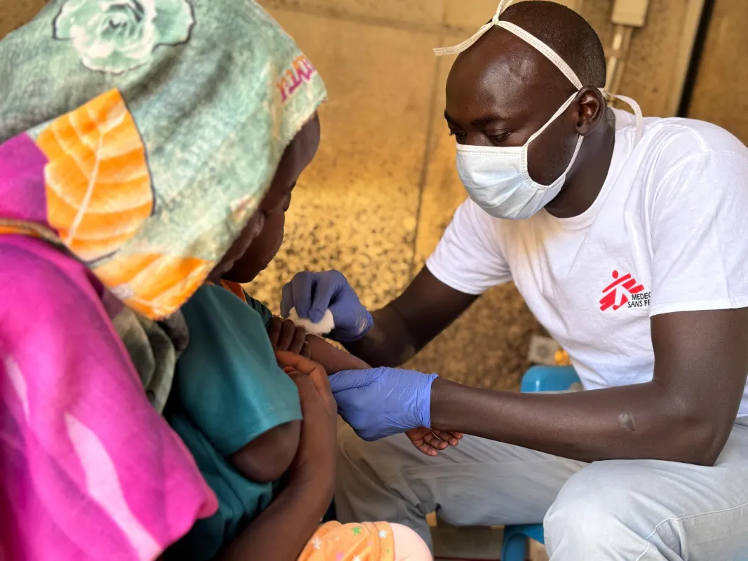 Measles out break in Rokero, Central Darfur. Sudan