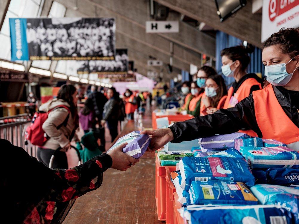 Covid-19: Food distribution in Geneva, Switzerland