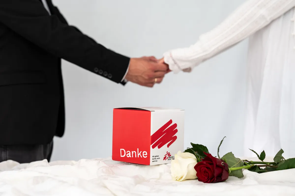 Spendenbox Hochzeitsfoto 
