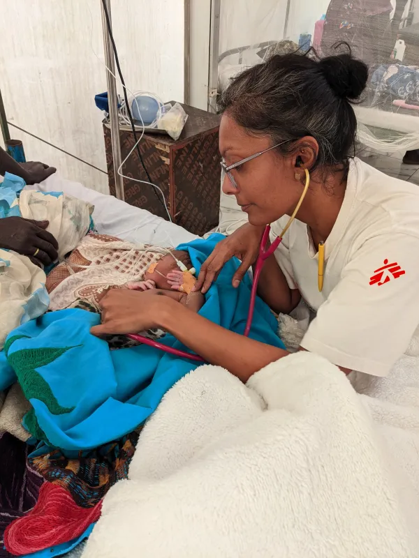 Diyani Dewasurendra im Südsudan während einem Cholera Ausbruch