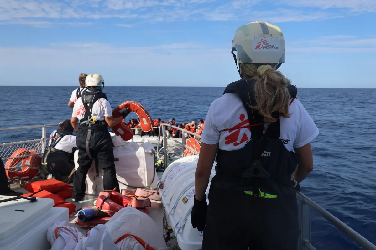 MSF team onboard Oyvon 