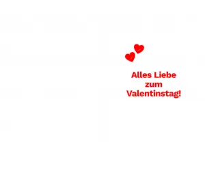 Grußkarte Valentinstag 2