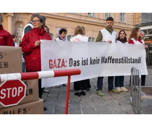 Aktion "Gaza: Das ist kein Waffenstillstand!"