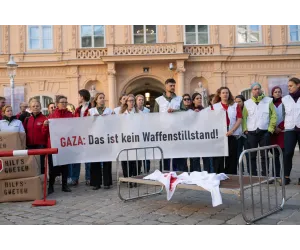 Aktion "Gaza: Das ist kein Waffenstillstand!"