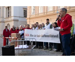 Aktion "Gaza: Das ist kein Waffenstillstand!"