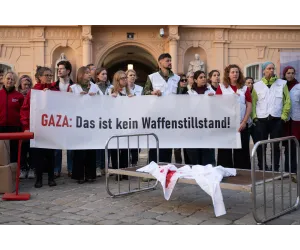 Aktion "Gaza: Das ist kein Waffenstillstand!"