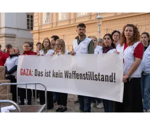 Aktion "Gaza: Das ist kein Waffenstillstand!"