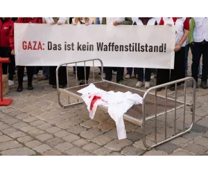Aktion "Gaza: Das ist kein Waffenstillstand!"