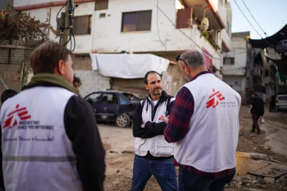 Christos Christou in Jenin, West Bank