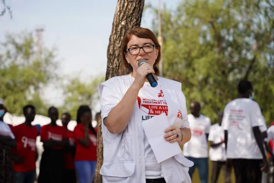 Dr Sigrid Lamberg, the MSF project coordinator for Lankien