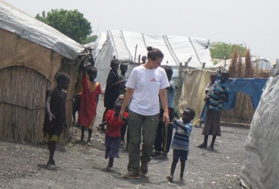 Barbara Trattnig im Südsudan