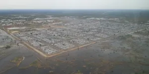 Aerial view, Bentiu IDP camp