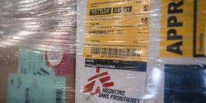 Material sent from MSF supply (Belgium) to Ukraine