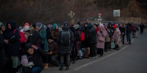 Every day thousands of Ukrainians arrive in Slovakia - traumatised and exhausted