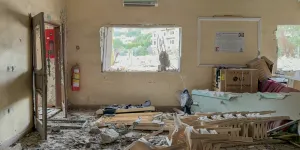 MSF donations in the war-ravaged Tibnine girls’ orphanage