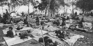 Cambodian refugees fleeing the Khmer Rouge regime and Vietnamese occupation