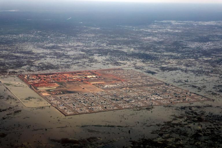 Aerial view Bentiu IDP camp