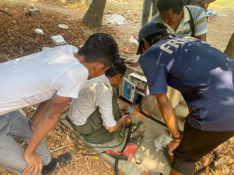 Water and electricity at Mandalay General Hospital
