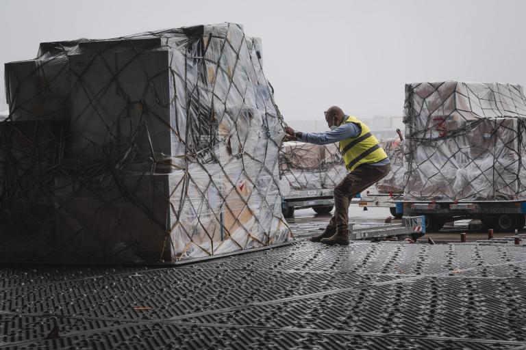 Cargo to Haiti at Brussels Airport 04