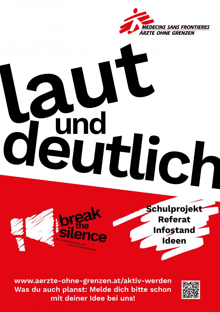 Plakat "Break the silence"