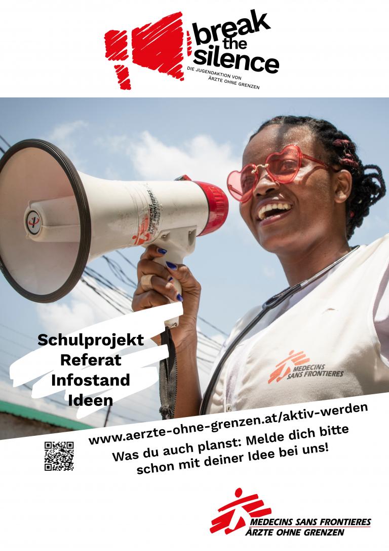 Plakat "Break the silence"