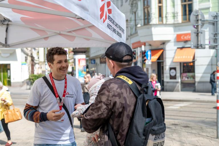 Straßenfundraising, Ärzte ohne Grenzen,