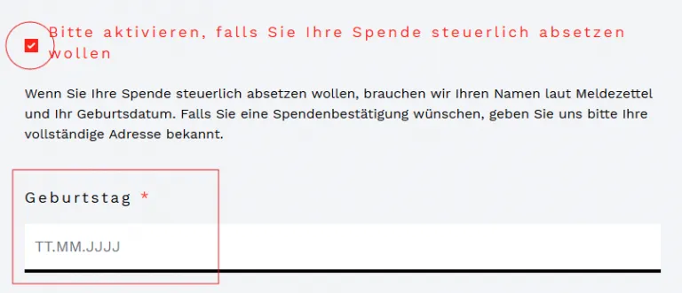 Spenden steuerlich absetzen bei Online-Spenden