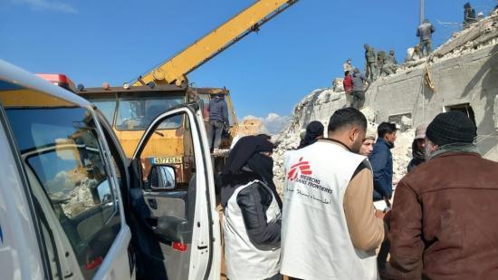 earthquake response Atarib, Syria