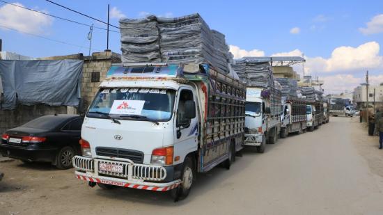 MSF response to the earthquakes through Atmeh Hospital