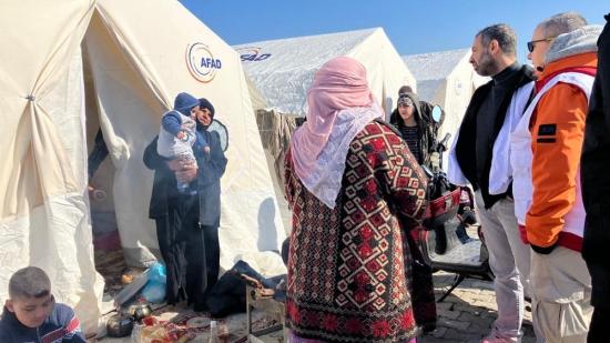 Food distribution in Kilis, Türkiye