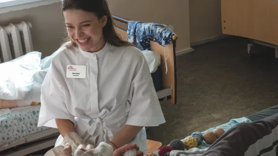 Psychological session for MSF patient  Vladyslav