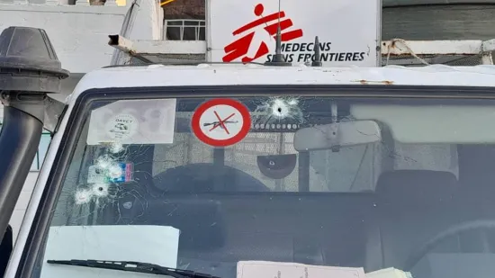 MSF vehicles shot
