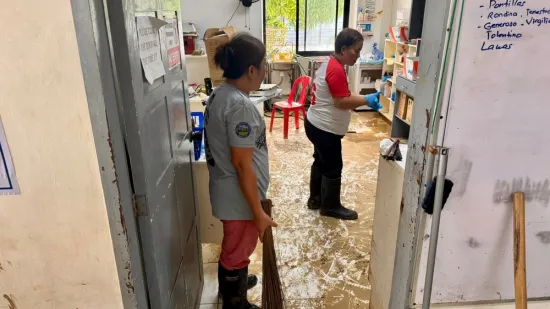 Typhoon Kalmaegi - Deep cleaning medical facilities