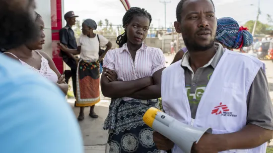 HP activities in Beira - Fighting Cholera with street theatre.