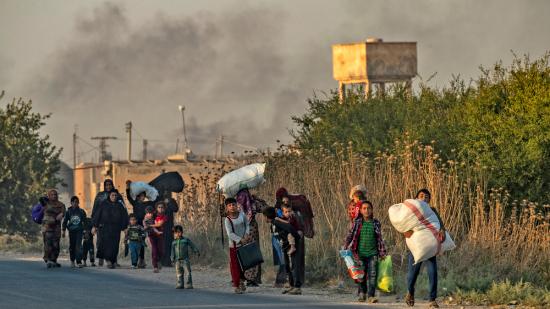 Emergency North East Syria: Civilians Fleeing Offensive Ras al-Ain