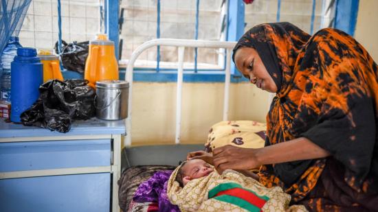 Entbindungsstation im Krankenhaus in Dagahaley, Kenia