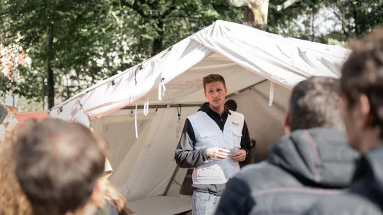 Der Logistikexperte Ramon Ritter berichtet von seinen Auslandseinsätzen.