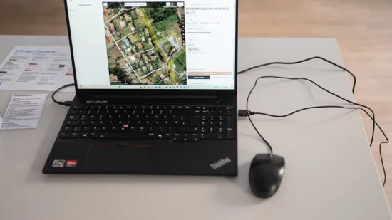 Laptop Satellitenbild