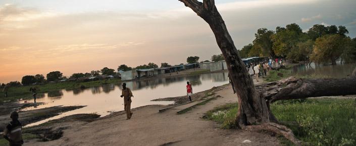 Ansicht von Pibor im Bundesstaat Jonglei-Südsudan